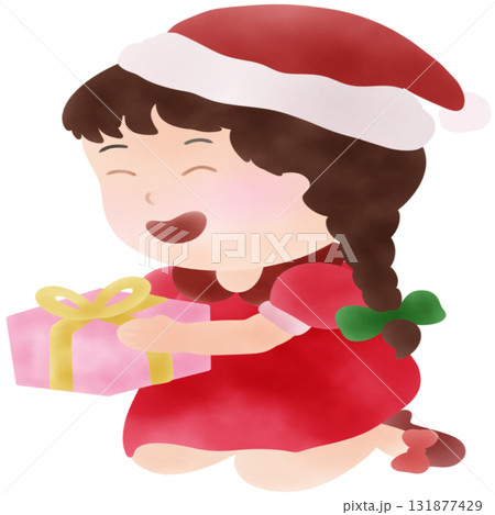 Christmas Girl Illustration 131877429