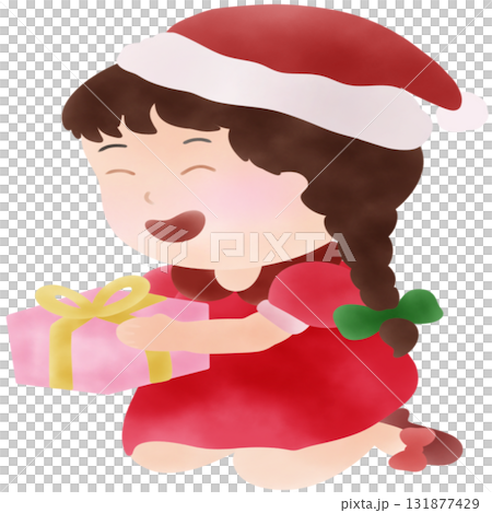Christmas Girl Illustration 131877429