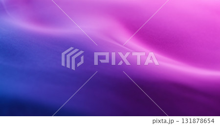 Neon ink. Spill texture. Defocused blue purple colorful vibrant wave shimmer pigment acrylic splash on abstract creative background. 131878654