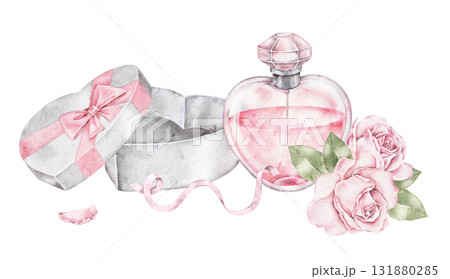 neutral cute watercolor ribbon frame isolated on white background 131880285
