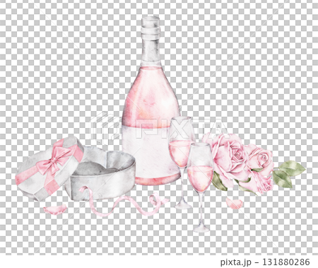 neutral cute watercolor ribbon frame isolated on white background neutral cute watercolor ribbon frame isolated on white background 131880286