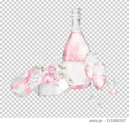 neutral cute watercolor ribbon frame isolated on white background neutral cute watercolor ribbon frame isolated on white background 131880287