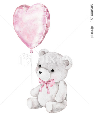 neutral cute watercolor ribbon frame isolated on white background neutral cute watercolor ribbon frame isolated on white background 131880303
