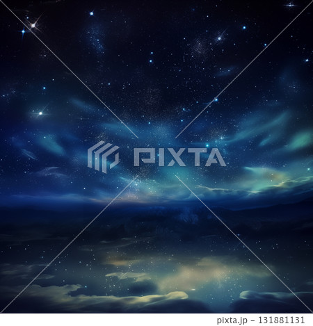 Dark magical night sky with bright star constellation. Cosmic background Dark magical night sky with bright star constellation. Cosmic background 131881131