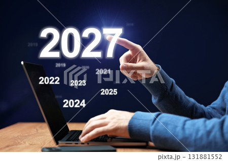 Future planning and goal setting for the years ahead with digital tools and focus Future planning and goal setting for the years ahead with digital tools and focus 131881552