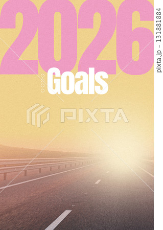 Road to the future in 2026 with clear goals ahead for a successful journey Road to the future in 2026 with clear goals ahead for a successful journey 131881884