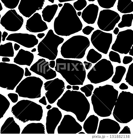 Seamless pattern with black and white giraffe skin for textile Seamless pattern with black and white giraffe skin for textile 131882138