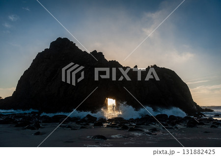 Sunset at Pfeiffer beac 131882425