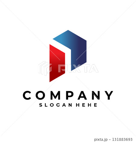 Modern P letter logo vector Modern P letter logo vector 131883693
