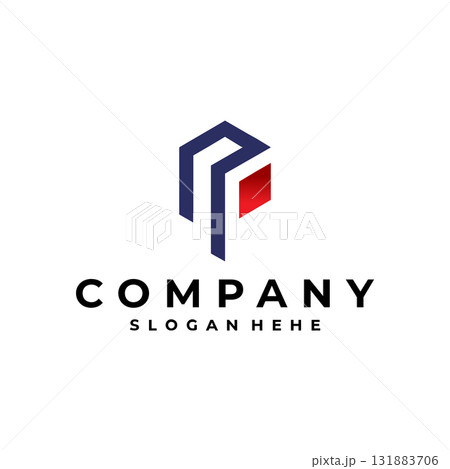 Modern P letter logo vector Modern P letter logo vector 131883706