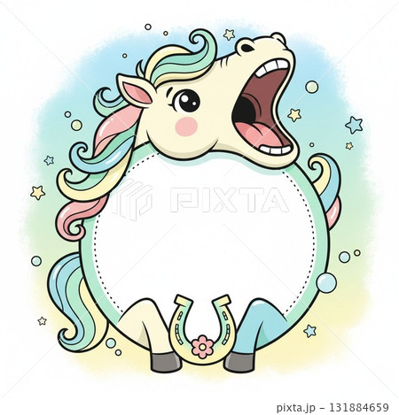 馬のフレーム 131884659