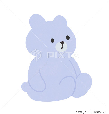 座るくま(ホワイト) 座るくま(ホワイト) 131885979