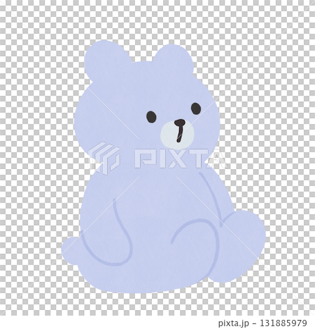 坐著的熊（白色） 131885979