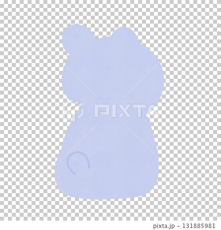 熊背過身（白色） 131885981