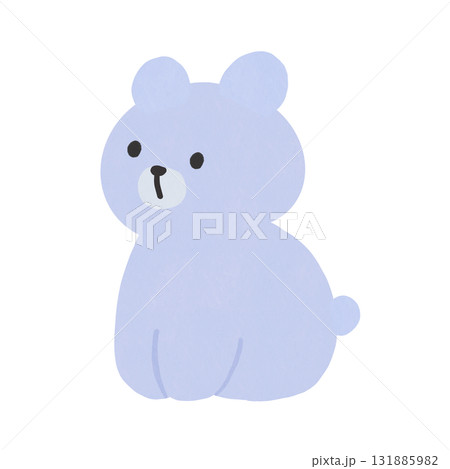 横を向いたくま(ホワイト) 横を向いたくま(ホワイト) 131885982