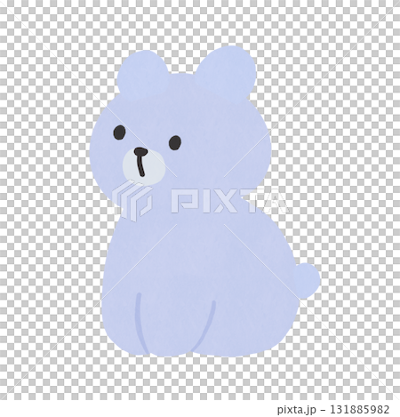 Bear looking to the side (white) 131885982