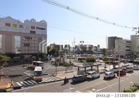 大阪府堺市北区の新金岡団地の駅前ロータリー 大阪府堺市北区の新金岡団地の駅前ロータリー 131886186