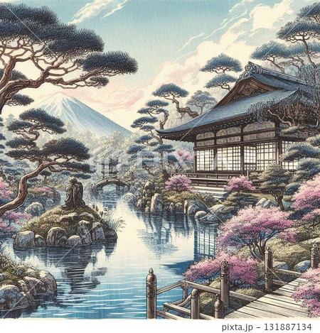 古き良き日本庭園、日本庭園、美しき日本の風景 古き良き日本庭園、日本庭園、美しき日本の風景 131887134