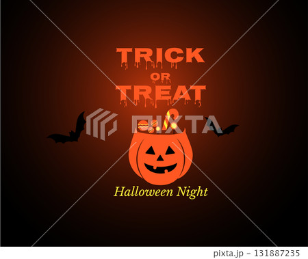 Trick or Treat Halloween Pumpkin Night 131887235