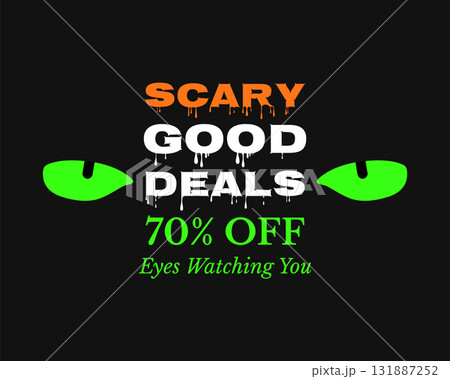 scary good deals halloween discount design 131887252