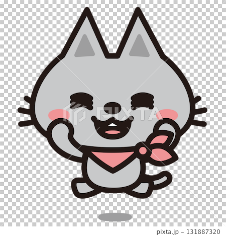 高興的灰貓 高興的灰貓 131887320