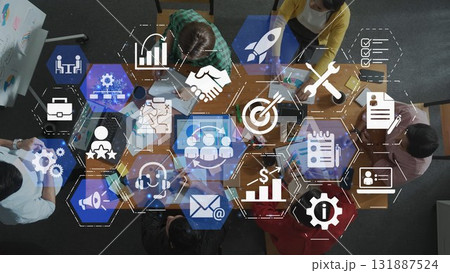 CRM Customer Relationship Management Platform with Data Analytic User Tool Funnel CRM Customer Relationship Management Platform with Data Analytic User Tool Funnel 131887524