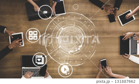 Social Media Marketing and Digital Communication Funnel 131887662