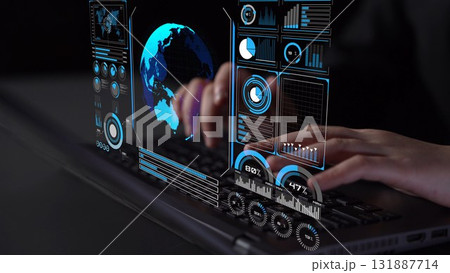 Global network connection interface show worldwide digital communication Thunk Global network connection interface show worldwide digital communication Thunk 131887714