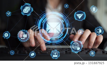 Email communication and digital messaging system Funnel 131887925