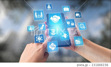 Mergers and acquisitions corporate business deal strategy icons Gist 131888156