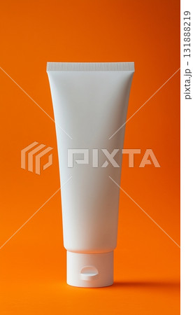 White blank plastic tube lotion mockup cosmetic container vertical image White blank plastic tube lotion mockup cosmetic container vertical image 131888219
