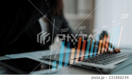 Business growth forecast from 2023 to 2026 Marrow 131888234