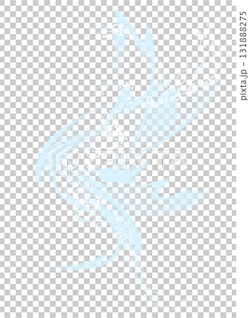 水流と水しぶきのイラスト 131888275