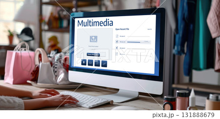 Multimedia cloud computing storage for uploading and store files online brisk 131888679