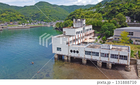 旧赤崎小学校のドローン空撮 131888710