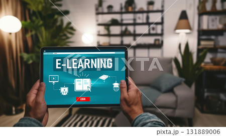 E-learning website with brisk sofware for student to study on the internet 131889006