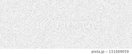 Light grey seamless noise texture. Grain paper background with speckles, flecks, particles. Distress repeated gritty pattern wallpaper. Vector splattered speck overlay. Scattered tiny dots surface 131889059