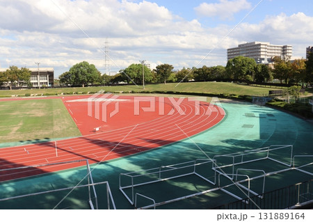 大阪府堺市北区新金岡町の金岡公園内の金岡陸上競技場 131889164