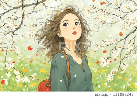 美優シリーズ:春、花びら舞う美優 美優シリーズ:春、花びら舞う美優 131889245
