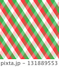 クリスマス配色　チェック柄 131889553