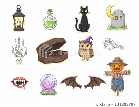 ハロウィンのイラスト 131889787