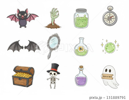 ハロウィンのイラスト ハロウィンのイラスト 131889791