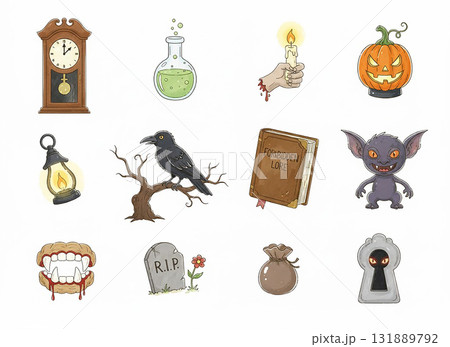 ハロウィンのイラスト 131889792