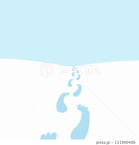 Footprints in the Snow Footprints in the Snow 131890486