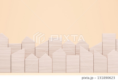 3D画像_積み木の家 3D画像_積み木の家 131890623