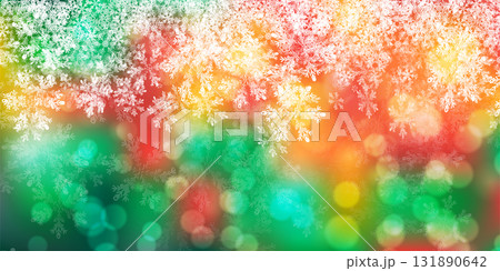 雪　クリスマス　冬　光　背景 131890642