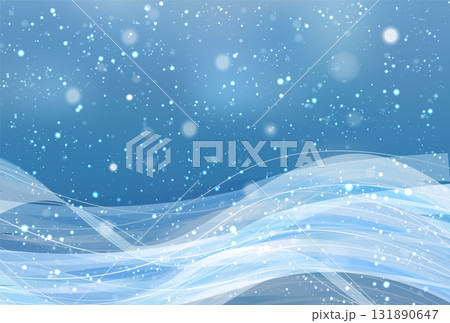 雪　クリスマス　冬　光　背景 131890647