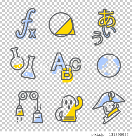 主題圖示風格插圖集：簡潔時尚的線條畫插圖 131890935