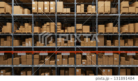 物流倉庫の在庫管理イメージ 物流倉庫の在庫管理イメージ 131891484