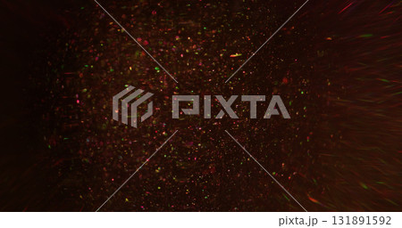 Bokeh light. Vibrant particles. Blur pink purple color illuminated gleam shimmer round glint art floating on abstract black background. Bokeh light. Vibrant particles. Blur pink purple color illuminated gleam shimmer round glint art floating on abstract black background. 131891592
